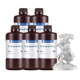 OEM Resina Para Impresi&oacute;n 3d, Viscosidad Media, Curado R&aacute;pido, 5 Kg - Blanca