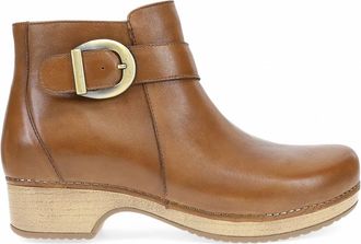Dansko Womens Brennan Ankle Boot In Tan Calf