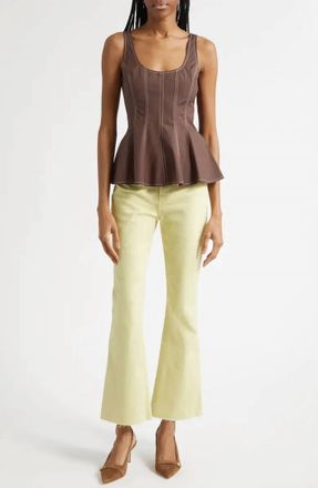 Veronica Beard Charlie Top In Dark Mocha
