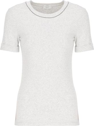 PESERICO Tops, Dames, Grijs, S, T-Shirts