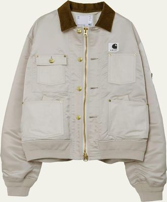 sacai x Carhartt Mens WIP Suiting Duck Blouson