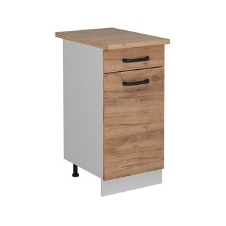 Vicco Mueble Bajo De Cocina R-line, Roble Dorado, 40 Cm Et Roble