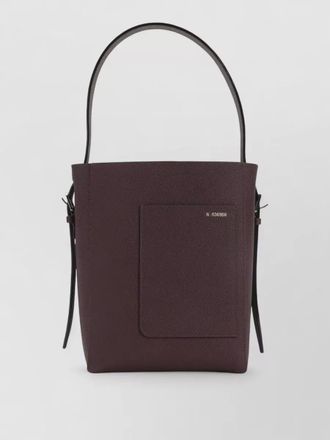 Valextra small bucket shoulder bag adjustable strap