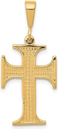 Diamond2Deal 10k Yellow Gold Cross Charm