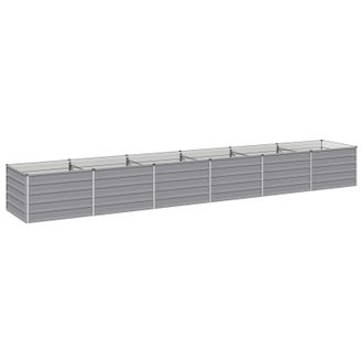 vidaXL Cama De Jard&iacute;n Elevada Gris 480 X 80 X 55 Cm Vidaxl