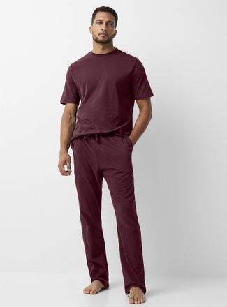 Le 31 Mens Solid organic cotton lounge pant