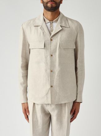 BRIGLIA 1949 Giacca camicia di lino