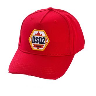 Dsquared2 Geborduurde katoenen pet met gescheurde klep - Heren - Petten - Rood - ONE Size - Katoen - Accessoires