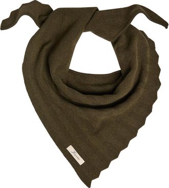 Jacquemus Le Chale Chevron Herringbone Wool and Cashmere-blend Scarf - Khaki - One Size