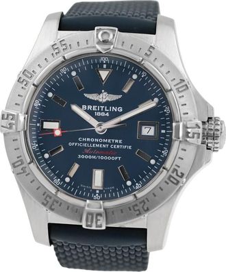 Breitling Pre-owned Breitling Avenger Seawolf Automatic Chronometer Blue Dial Mens Watch A17330