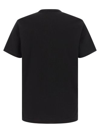 Dolce & Gabbana Logo-Embroidered Cotton T-Shirt - Black