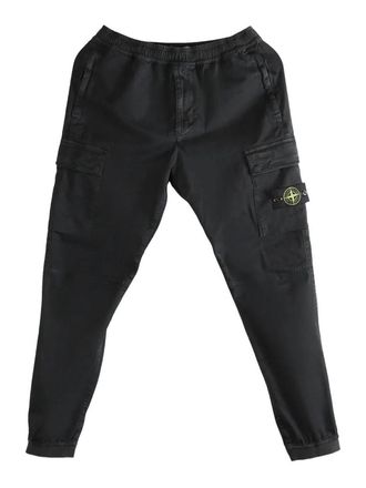 Stone Island Pantalone Regular Tapered Black