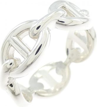 Herm&egrave;s Silver 925 Band Ring (Pre-Owned)