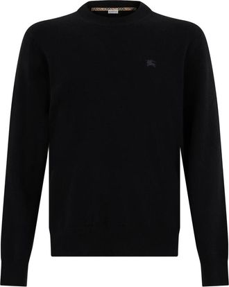 Burberry Maglione girocollo Clifford EKD in cashmere - - Knitwear - Uomo - Nero - L