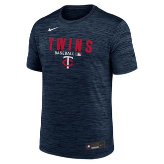 Nike Minnesota Twins Authentic Collection Nike Mens Dri-FIT MLB T-Shirt in Blue | 02ER4FATIS-RMG