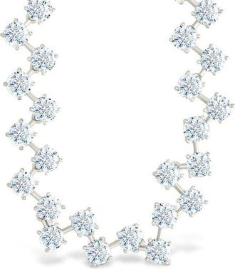 Sterling Forever Carson Cubic Zirconia Choker Necklace in Silver at Nordstrom