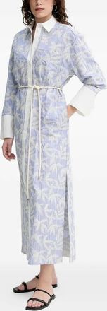 Munthe Chemisier a righe - Blu