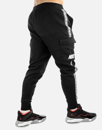 Nike Mens NIKE REPEAT Mens Sweat Joggers Casual Sports Running Gym Bottoms - Black - Size: 35/34/32