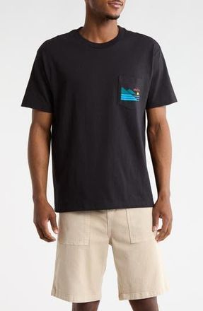 Rvca Cliff Sets Pocket Graphic T-Shirt in Black at Nordstrom Rack, Size Xx-Large