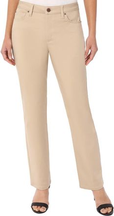 Jones New York Lexington Straight Leg Jeans in Jones Khaki at Nordstrom, Size 10