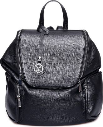 Luisa Vannini Zwart Rundleer Tas