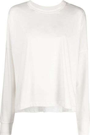 STUDIO NICHOLSON long-sleeve cotton T-shirt - women - Cotton - 00 - White