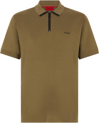 HUGO BOSS Khaki Cotton Polo