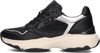 Mexx Chunky Sole Low-Top Sneakers Radja Pax - Dames - Sneakers - Zwart - 37 EU - Wol - Schoenen