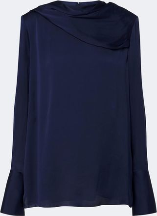 Tom Ford Blusa de georgette de seda drapeado