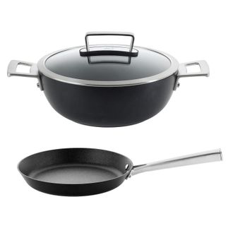 Scanpan 70th Anniversary 3 Piece Cookware Set with Braiser & 10.25-Inch Skillet