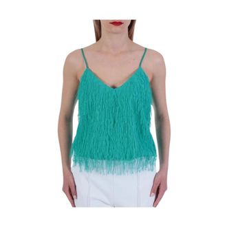 Pinko Pinko, Tops, Dames, Groen, L, Top Sfarzozo Straps