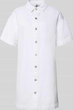Pieces Loose Fit Jeanskleid aus Baumwoll-Mix Modell SKY in Weiss, Gr&ouml;&szlig;e XL