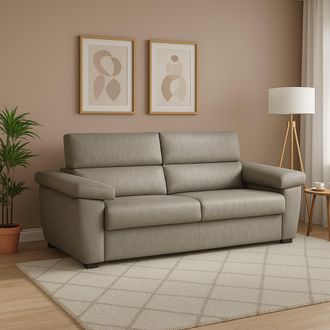 Dmora Dmora - Sof&aacute; Fijo 3 Plazas Giffone, Sof&aacute; Lineal Para Sal&oacute;n, Acolchado, Desenfundable, Calidad 100% Made In Italy, 225x95 H100 Cm, T&oacute;rtola