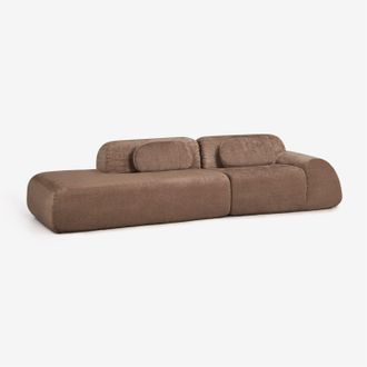 Sklum Sof&aacute; Modular Esquinero De 2 Piezas Con Div&aacute;n Izquierdo En Chenilla Envasado Al Vac&iacute;o Merida Sklum