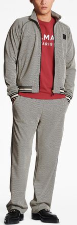 Balmain Mens Logo Print T-Shirt in Wine Cotton - Size Small