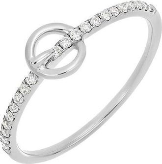 Carriere Jewelry 14K 0.12 Ct. Tw. Diamond Ring