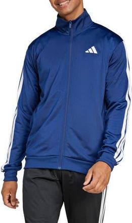 adidas Essentials Warm-Up 3-Stripes Track Jacket in Dark Blue at Nordstrom Rack, Size Xx-Large
