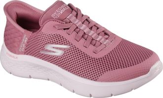Skechers Womens Go Walk Flex Grand Entry Slip-On Sneakers, Rose Textile/Trim, 6 UK