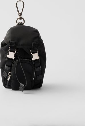 Prada Re-Nylon mini pouch keychain charm