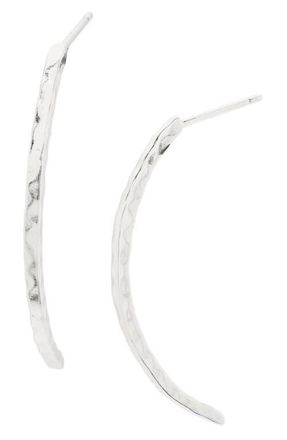 Gorjana Taner Half Hoop Drop Earrings in Silver at Nordstrom