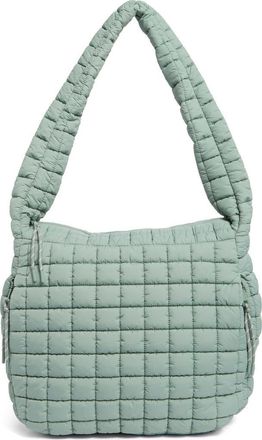 Urban Expression Square Quilt Nylon Hobo Bag in Sage at Nordstrom Rack