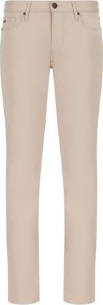 Emporio Armani Stijlvolle Denim Jeans - Dames - Slim Fit Jeans - Beige - W29 - Denim - Jeans