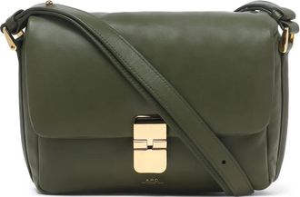 A.P.C. Grace flap-closure leather mini bag - Green