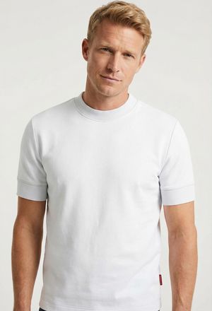 Joop Langarmshirt JOOP JEANS Cedric, Herren, Gr. L, wei&szlig;, Single Jersey, Obermaterial: 95% Baumwolle, 5% Elasthan, regular fit, Rundhals, Shirts Langarmshi