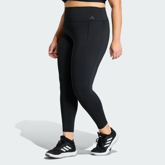 adidas Womens adidas Optime Workout 1/1 Leggings (Plus Size)
