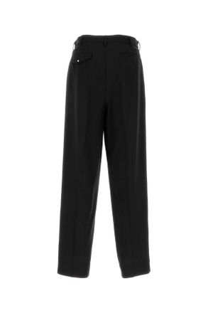 Magliano Mens Black Wool Wide-Leg Pant Exterior: Virgin Pantaloni