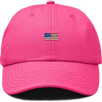 Dalix USA Flag Dad Cap in Washed Pink at Nordstrom