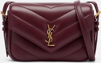 Saint Laurent Loulou Toy matelass&eacute; leather crossbody bag