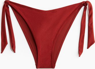 H&M Tie-Tanga Bikinihose - Red