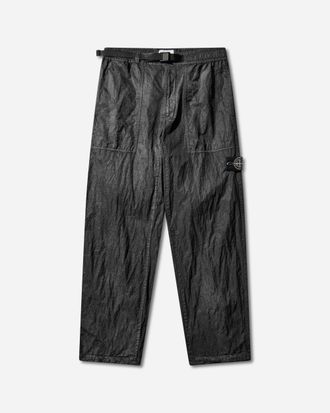 Stone Island Men s Dense Nylon-TC Hand Sprayed Reflective Pants Black